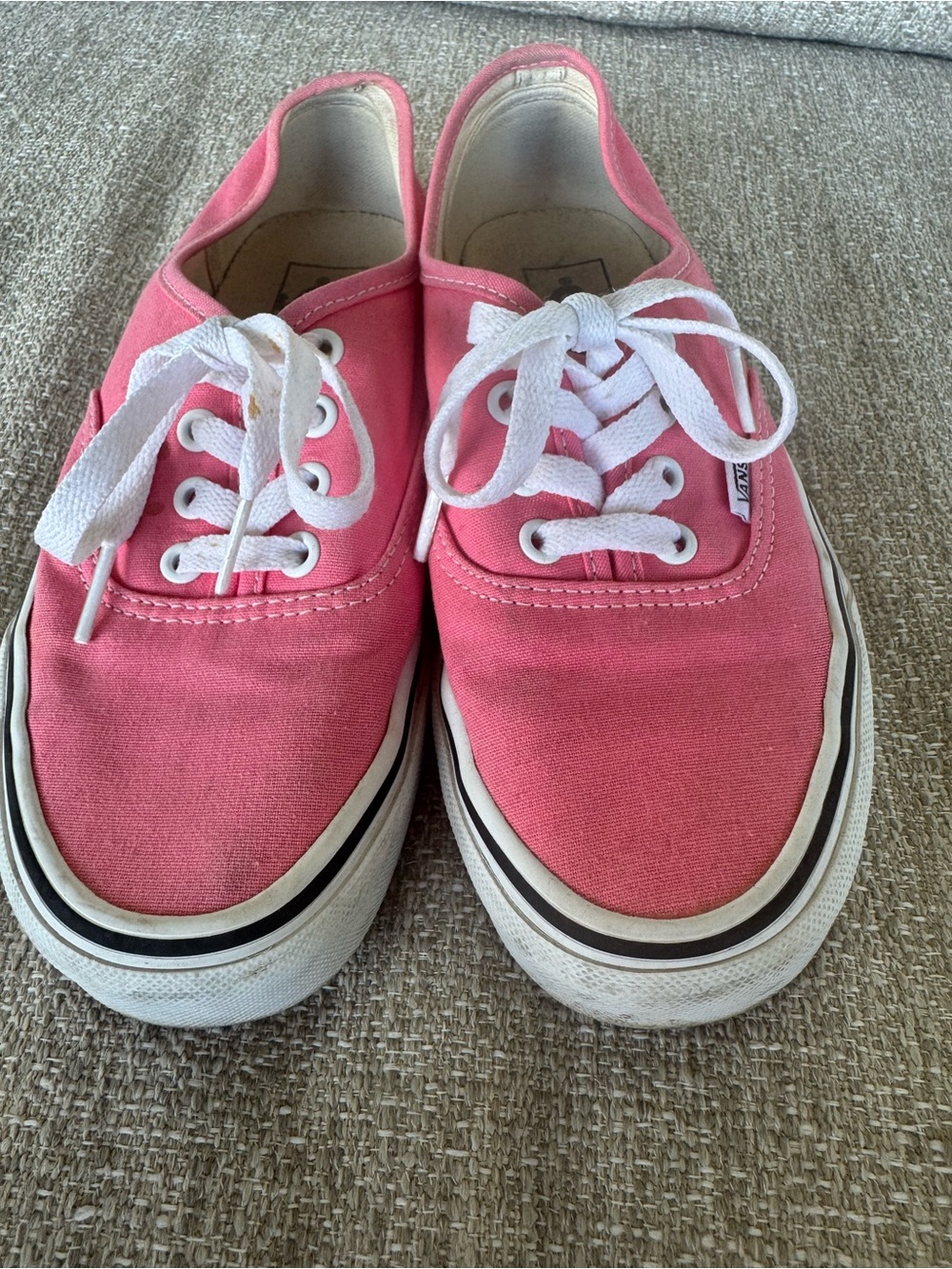 Pink vans. Women’s size 7. Men’s 5.5.